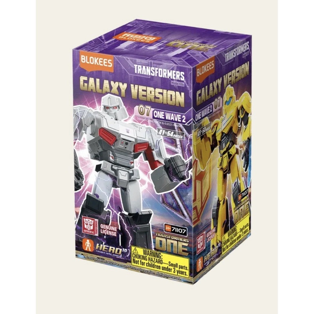 Blokees Figures Transformers Galaxy Version 07 Blind Box One W2 by Blokees